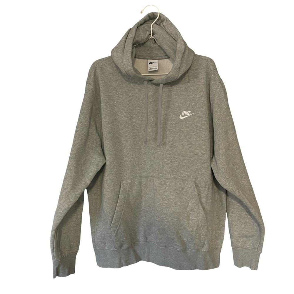 Nike Men's Heather Gray Pullover Hoodie